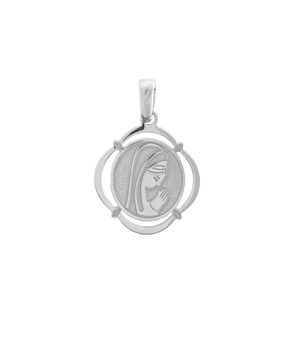 Mezea By Brelery Medalla Virgen Calada Plata